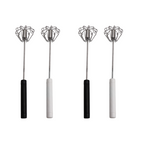 Stainless Steel Semi-Automatic Hand Egg Beater