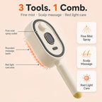 3-in-1 Electric Mist Detangling Brush