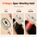 3-in-1 Electric Mist Detangling Brush