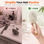 3-in-1 Electric Mist Detangling Brush