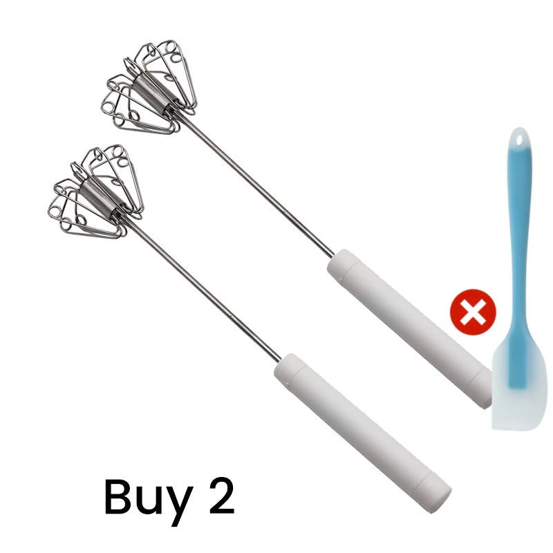 Stainless Steel Semi-Automatic Hand Egg Beater
