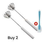 Stainless Steel Semi-Automatic Hand Egg Beater