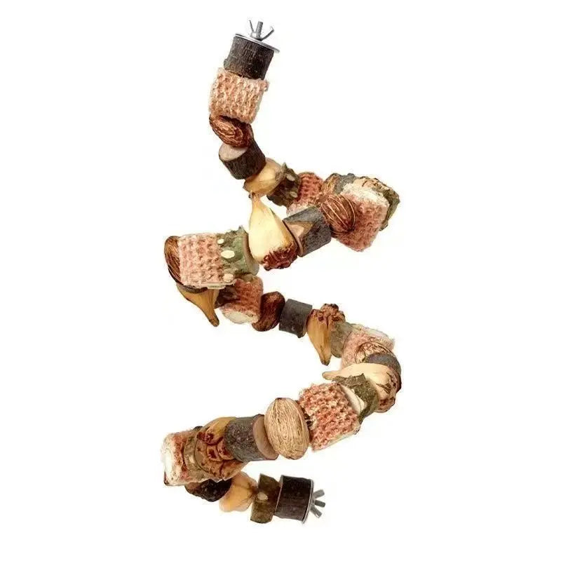Parrot Natural Jackfruit Nuts Wooden Chew String