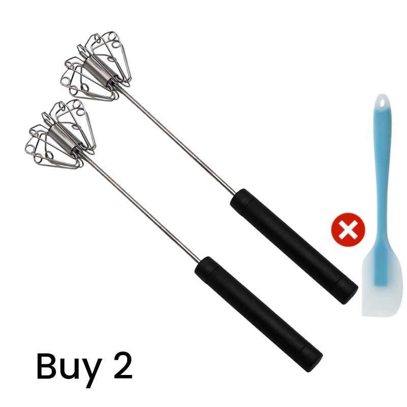 Stainless Steel Semi-Automatic Hand Egg Beater