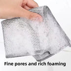 10 Counts Wet Dry Non-Scratch Wire Dishcloth, Reusable Kitchen Cleaning Rag