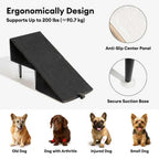 2-in-1 Convertible Wooden Home Step Stool Dog Ramp Stairs for Bed