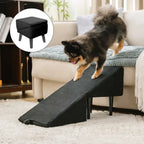 2-in-1 Convertible Wooden Home Step Stool Dog Ramp Stairs for Bed