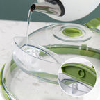 💦No more splashes! Clear microwave lid with handle & steam vent✨