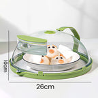 💦No more splashes! Clear microwave lid with handle & steam vent✨