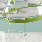 💦No more splashes! Clear microwave lid with handle & steam vent✨
